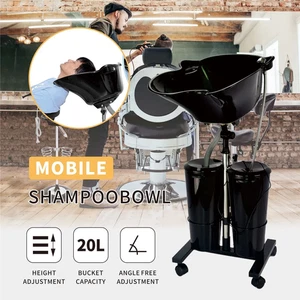 Portable Shampoo Bowl With 2 10L Bucket For Water Drainage Salons & Home AU Plug - Picture 1 of 10