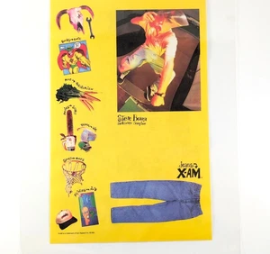 X-Am Jeans 1993 Steve Berra Skateboarder Laminated Vintage Clothing Pants Ad - Picture 1 of 6