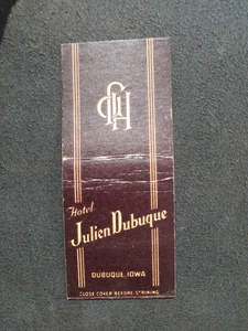 Copertina libro di fiammiferi - Hotel Julien Dubuque IA - Foto 1 di 2