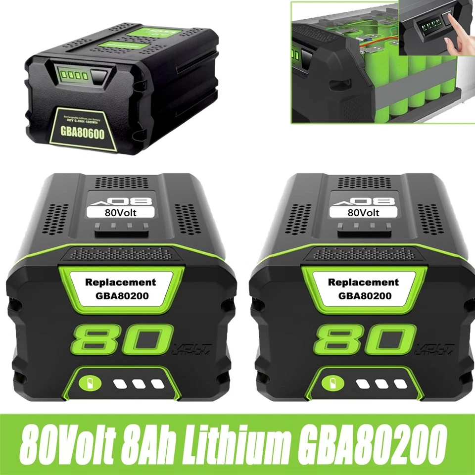 FOR GREENWORKS BATTERY 80V GBA80400 Battery For Greenworks Pro 80Volt 8AH/7AH/6AH GBA80600 Battery