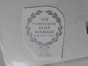 Diamant Schriftzug Wasserabziehbild Abziehbild  43x55 mm, silber, 97930D   - Bild 1 von 1