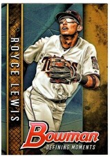 ROYCE LEWIS - 2017 BOWMAN CHROME DRAFT DEFINING MOMENTS RC