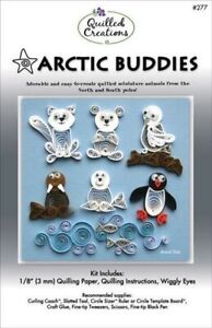 ARCTIC BUDDIES QUILLING KIT-Quilled Paper Craft Animals-Walrus-Seal-Fox-Penguin