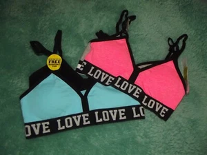 2 Pk Fruit of the Loom Stretch Bras~LOVE~Wear 2 Ways~Criss Cross~4/5~ 6/6X~ 7/8 - Picture 1 of 8