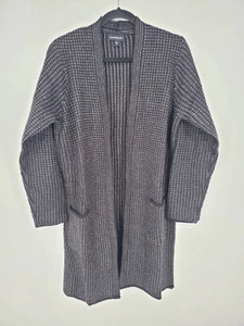 Fortune + Ivy Damen-Cardigan schwarz lange Linie Taschen Größe Large neu mit Etikett - Bild 1 von 7