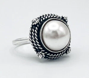 Sally C Treasures Ring Sterlingsilber Perlen Größe 6 - Bild 1 von 11