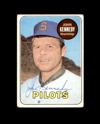 John Kennedy Signed 1969 Topps Seattle Pilots Autograph - Image 1 of 2