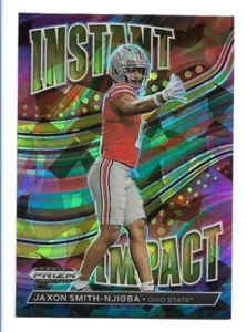 Prizm Draft Picks Instant Impact Gold Ice Jaxon Smith-Njigba Rookie II-8 RC 2023 - Imagen 1 de 2