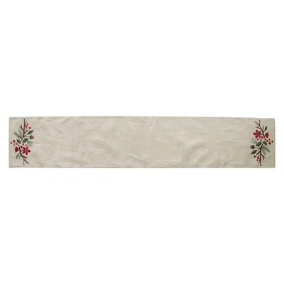 New! Decor by Target Embroidered Sprig Table Runner 14 X 72 - Image 1 of 4