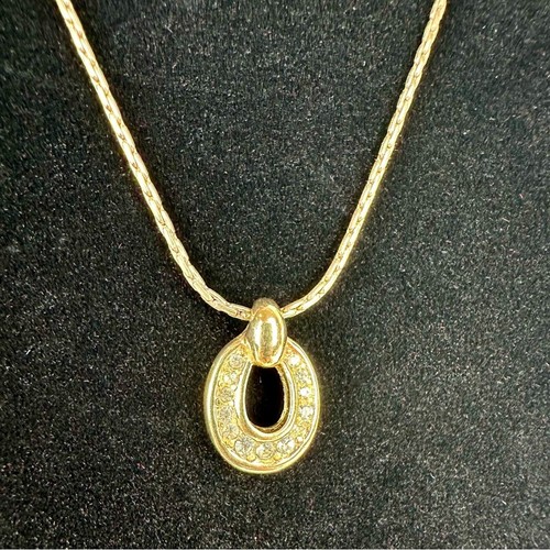 Collana Christian Dior oro e strass Autentica