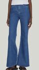 $300 Wandler Women's Blue Cotton 'Diasy Flare' Denim Pants Jeans Size 24