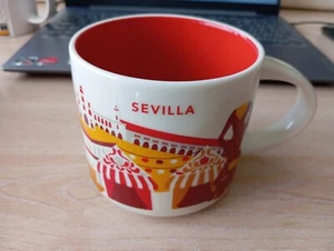 Starbucks You Are Here Collector Mug ESPANHA SEVILLA SEVILLE SPAIN  14 fl *NEW* - Picture 1 of 7