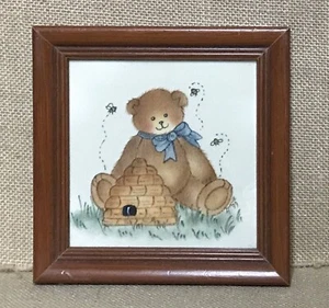 Vintage Teddybär Hummel Bienenstock Satz Malerei skurril Landhaus Kern - Bild 1 von 4