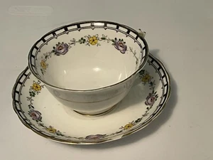 Vtg tuscan china Floral Cup and Saucer - Picture 1 of 7