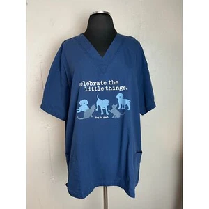 Top scrub Dog is Good blu navy celebra le piccole cose unisex 2XL - Foto 1 di 11