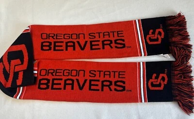BUFANDA OREGON STATE BEAVERS NARANJA/NEGRO 67" X 7" MUY BUEN ESTADO Foto 1 de 2