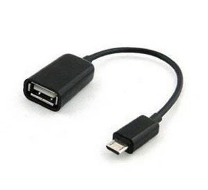USB 2.0 A Female to Micro B Male Adapter Cable Micro USB Host Mode OTG Cable - Imagen 1 de 1
