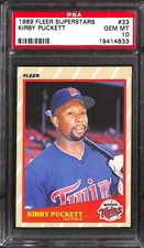 1989 FLEER SUPERSTARS #33 KIRBY PUCKETT PSA 10 19414833