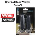 ChefAid Door Wedges Rubber Non slip Black Set of 2 Piece