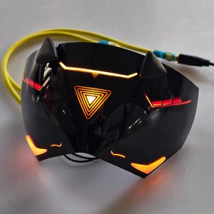 Zenless Zone Zero Trigger Cosplay Prop Maschera LED Mezza Viso Luminosa Patch Occhi - Foto 1 di 11