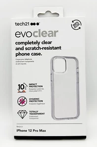tech21 iPhone 12 Pro Max Antimicrobial Strong Tough Clear Back Case Cover - Picture 1 of 7