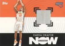 2007-08 Topps Basketball Generation Now Relics #GNREO Emeka Okafor Jersey