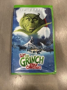 How the Grinch Stole Christmas VHS 2001 Jim Carrey Clamshell - Picture 1 of 7