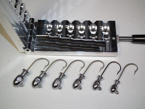 Saltwater Bullet Jig -2 ELF mold 3/4,1,1.5,1.75,2oz with eyes CNC Aluminum - Picture 1 of 8