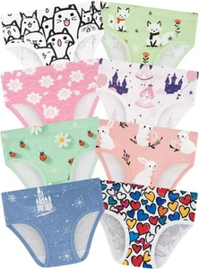 Girls' Underwear,Soft Cotton Tagless Panties for Toddlers' & Little Kids Comf... - Picture 1 of 7