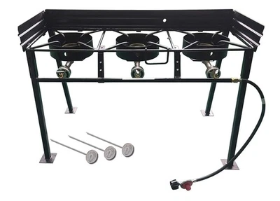 Nueva estufa portátil King Kooker propano 54.000 BTU de triple quemador para campamento al aire libre Foto 1 de 3