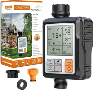 CROSOFMI Irrigatore Giardino Timer per Irrigazione Batteria Automatica Programma - Foto 1 di 7