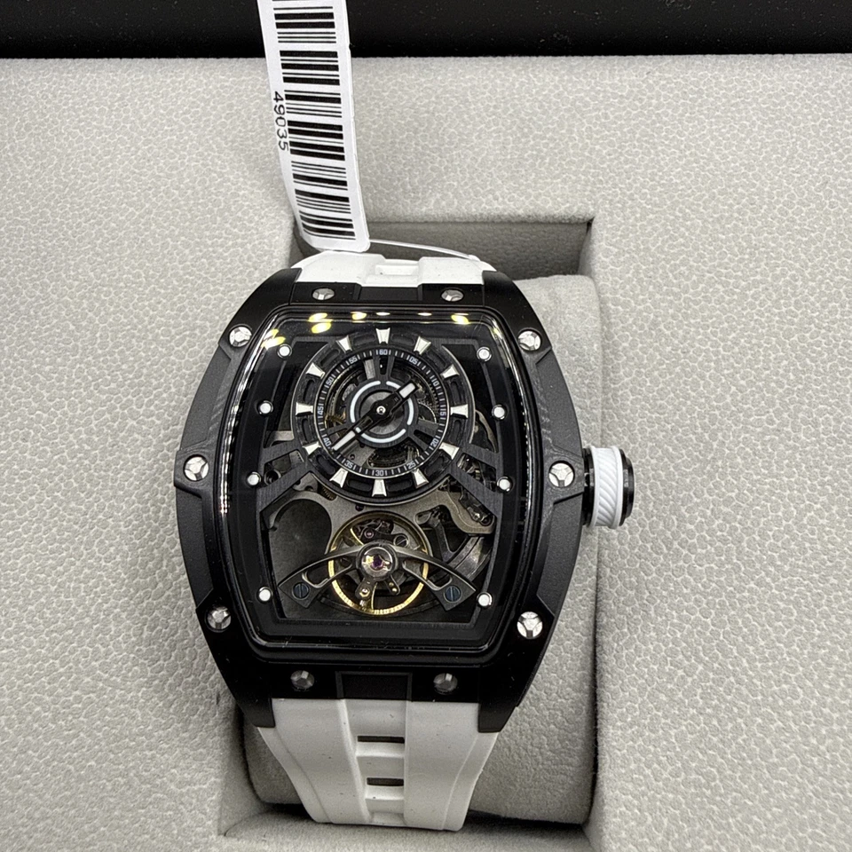 Invicta Men's S1 Rally 44mm Automatic 49035 Black Case With White Silicone Band - Image 1 of 4