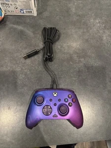 PDP Wired Controllers for Xbox Series X|S & Purple Fade/ Afterglow/Glitch Green - Picture 1 of 4