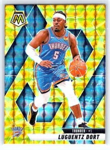 2024-25 Panini Mosaic #25 Luguentz Dort Reactive Yellow Mosaic Thunder - Picture 1 of 2