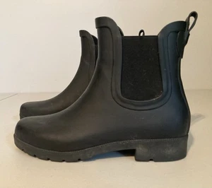 Eddie Bauer Hailey Rain Boot Women's Size 9 Med Black - Picture 1 of 11