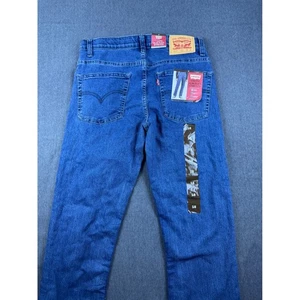 Levis Slim Flex Jeans Super Stretch Denim Blue Kids Size 16 - Picture 1 of 8