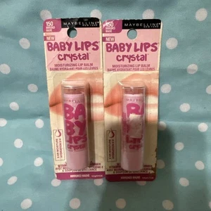 2xMaybelline Baby Lips Crystal balsamo labbra idratante #150 scatola daga malva specchiata - Foto 1 di 2