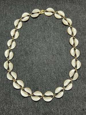 Mid Century David Andersen Sterlingsilber Emaille Norwegen Norweger Halskette 16 Zoll - Bild 1 von 4