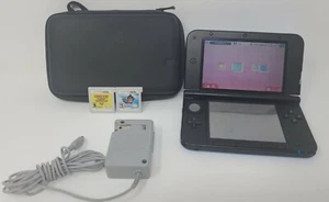 NINTENDO 3DS XL Set +Donkey Kong Returns+Monster Hunter 3 , Adapter,Case&Pen - Picture 1 of 9