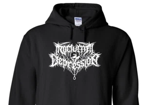Sudadera con capucha Nocturnal Depression negra metal - Imagen 1 de 1
