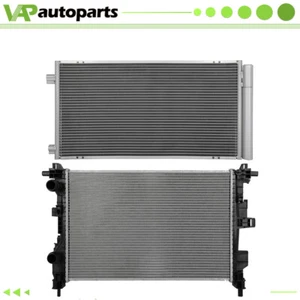 For 2015 16-2021 Jeep Renegade Aluminium Radiator & Condenser Cooling Assembly - Picture 1 of 11