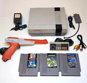 Nintendo NES Konsole Bundle mit 3 Spielen - guter Zustand, sehr gepflegt - Bild 1 von 22