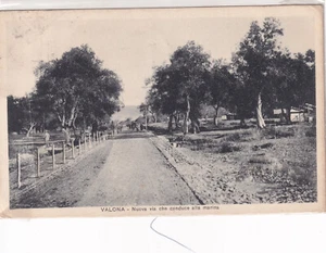 YY929-OCCUPAZIONE ITALIANA-ALBANIA-VALONA NUOVA VIA CHE CONDUCE ALLA MARINA - Foto 1 di 1