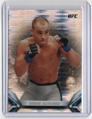 2018 Topps UFC Chrome Eddie Alvarez Vertical Variation Pulsar Refractor /50 - Image 1 of 2