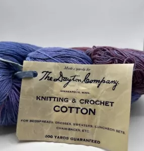 Hand Dyed QT Studio Knitting & Crochet Cotton Yarn- 800 Yards Total - Picture 1 of 4