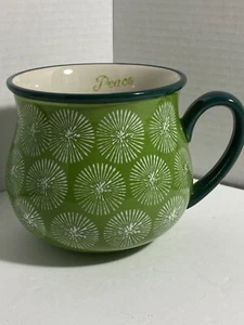 The Pioneer Woman Happiness Peace grün Jumbo Weihnachten Bauch Starburst Tasse - Bild 1 von 5