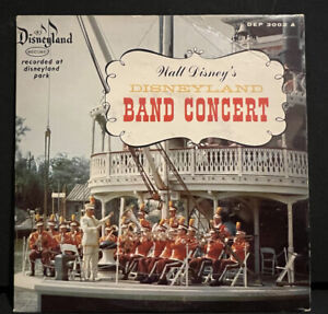 Disneyland Band Concert rare 1956 Disney 45 rpm record Vesey Walker, DEP 3002 A!