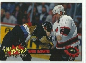 1994-95 Classic Draft Picks Enforcers of Hockey #E10 Mark DeSantis