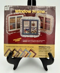 VINTAGE Another Look Inc contato punto croce blu scatola ombra made USA - Foto 1 di 5