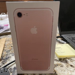 EMPTY BOX ONLY (NO PHONE) Apple iPhone 7 32GB ROSE GOLD MNAF2LL/A W/Insert/Decal - Picture 1 of 4